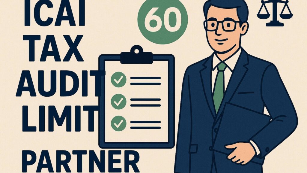 ICAI Tax Audit Limit for Partners